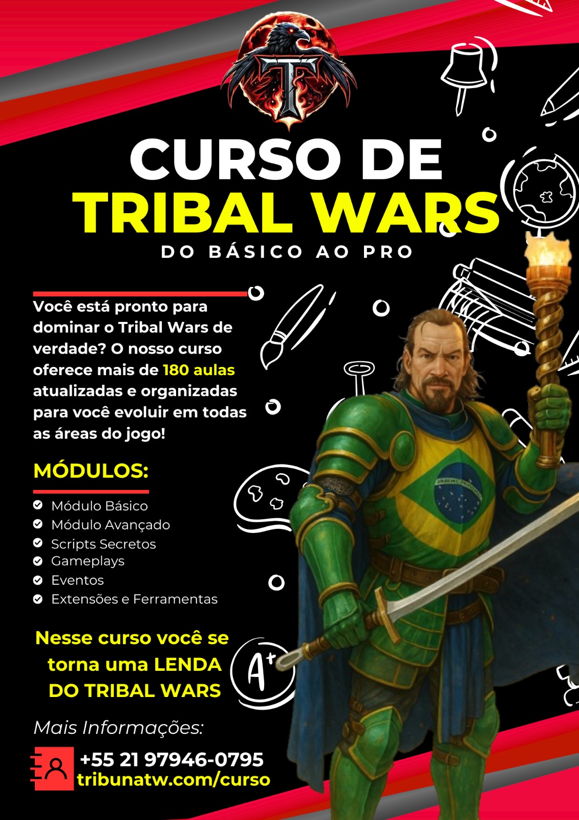 Arte promocional do Curso de Tribal Wars