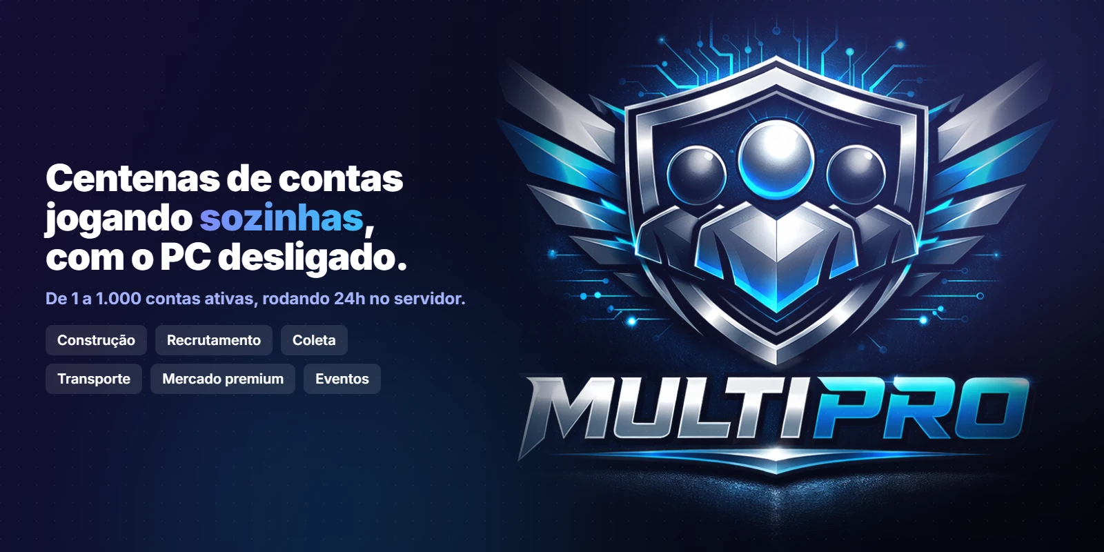 Multi Pro: centenas de contas jogando sozinhas, com o PC desligado